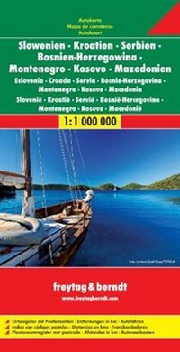 Abbildung von: Slowenien - Kroatien - Serbien - Bosnien Herzegowina - Montenegro - Mazedonien - Freytag-Berndt und ARTARIA