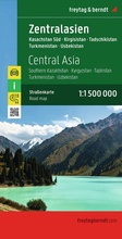 Cover: freytag & berndt Stra&szlig;enkarte Zentralasien, Kasachstan S&uuml;d - Kirgisistan - Tadschikistan -Turkmenistan - Usbekistan 1:1,5 Mio. - freytag & berndt