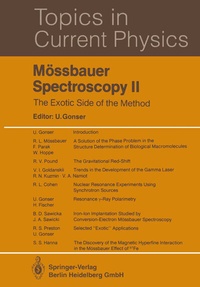 Enlarge image Cover: Mössbauer Spectroscopy II - Springer