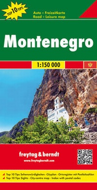 Abbildung von: Montenegro, Autokarte 1:150.000, Top 10 Tips - Freytag-Berndt und ARTARIA