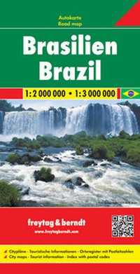 Abbildung von: Brasilien, Autokarte 1:2.000.000 - 1:3.000.000 - Freytag-Berndt und ARTARIA