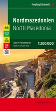 Cover: Nordmazedonien, Autokarte 1:200.000, Top 10 Tips - KOMPASS freytag und berndt