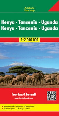 Abbildung von: Kenya - Tansania - Uganda - Ruanda, Autokarte 1:2.000.000 - Freytag-Berndt und ARTARIA