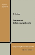 Cover: Statistische Entscheidungstheorie - Physica