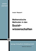 Cover: Mathematische Methoden in den Sozialwissenschaften - Physica