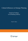 Cover: Cultural Influences on Strategic Planning - Physica
