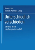 Cover: Unterschiedlich verschieden - VS Verlag f&uuml;r Sozialwissenschaften