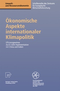 Abbildung von: Ökonomische Aspekte internationaler Klimapolitik - Physica
