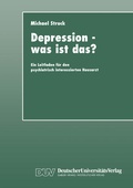 Cover: Depression - was ist das? - Deutscher Universit&auml;tsverlag