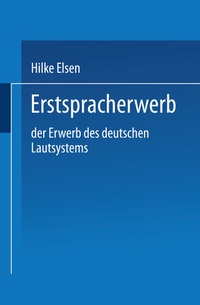 Abbildung von: Erstspracherwerb - Deutscher Universitätsverlag