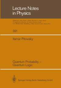 Enlarge image Cover: Quantum Probability - Quantum Logic - Springer