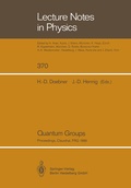 Cover: Quantum Groups - Springer
