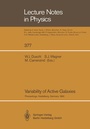 Cover: Variability of Active Galaxies - Springer