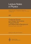 Cover: Conformal Groups and Related Symmetries Physical Results and Mathematical Background - Springer