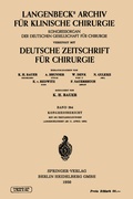 Cover: Verhandlungen der Deutschen Gesellschaft f&uuml;r Chirurgie - Springer