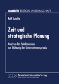 Cover: Zeit und strategische Planung - Deutscher Universit&auml;tsverlag