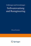 Cover: Softwarewartung und Reengineering - Deutscher Universit&auml;tsverlag