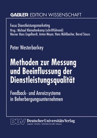 Abbildung von: Methoden zur Messung und Beeinflussung der Dienstleistungsqualität - Deutscher Universitätsverlag