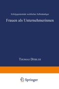 Cover: Frauen als Unternehmerinnen - Deutscher Universit&auml;tsverlag