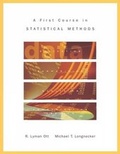 Cover: A First Course in Statistical Methods (with CD-ROM) - Brooks/Cole