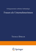 Cover: Frauen als Unternehmerinnen - Deutscher Universit&auml;tsverlag