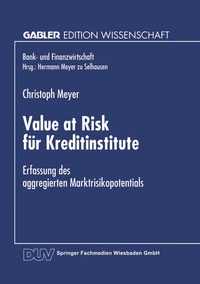 Enlarge image Cover: Value at Risk für Kreditinstitute - Deutscher Universitätsverlag