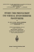 Cover: Studien &uuml;ber Pers&ouml;nlichkeit und Schicksal Eingeschriebener Prostituierter - Springer