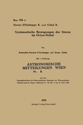 Cover: Systematische Bewegungen der Sterne im Orion-Nebel - Springer