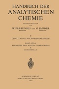 Cover: Elemente der Achten Nebengruppe II - Springer