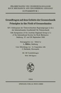 Cover: Grundfragen auf dem Gebiete der Geomechanik / Principles in the Field of Geomechanics - Springer