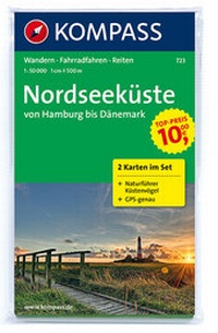 Abbildung von: Nordseeküste von Hamburg bis Dänemark - KOMPASS-Karten