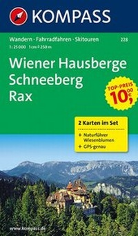 Abbildung von: KOMPASS Wanderkarte Wiener Hausberge - Schneeberg - Rax - KOMPASS-Karten