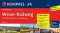 Cover: KOMPASS Fahrradf&uuml;hrer Weserradweg, von Hann. M&uuml;nden nach Cuxhaven - KOMPASS-Karten