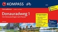 Cover: KOMPASS Fahrradf&uuml;hrer Donauradweg 1, von Donaueschingen nach Passau - KOMPASS-Karten