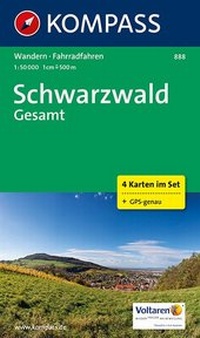 Abbildung von: KOMPASS Wanderkarte Schwarzwald Gesamt - KOMPASS-Karten