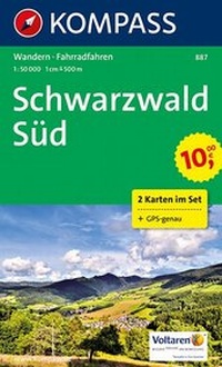 Abbildung von: KOMPASS Wanderkarte Schwarzwald Süd - KOMPASS-Karten