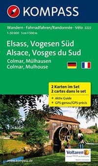 Abbildung von: Elsass - Vogesen Süd - Alsace - Vosges du Sud - Colmar - Mülhausen - Mulhouse - KOMPASS-Karten