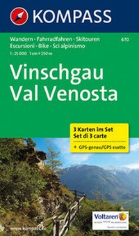 Abbildung von: Vinschgau - Val Venosta - KOMPASS-Karten