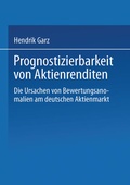 Cover: Prognostizierbarkeit von Aktienrenditen - Deutscher Universit&auml;tsverlag