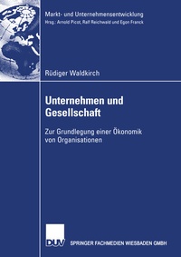 Abbildung von: Unternehmen und Gesellschaft - Deutscher Universitätsverlag