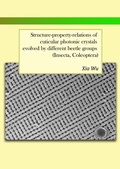 Cover: Structure-property-relations of cuticular photonic crystals evolved by different beetle groups (Insecta, Coleoptera) - epubli
