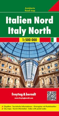 Abbildung von: Italien Nord, Autokarte 1:500.000 - Freytag-Berndt und ARTARIA