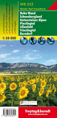 Abbildung von: WK 012 Hohe Wand - Schneebergland - Gutensteiner Alpen - Piestingtal - Lilienfeld - Triestingtal - Berndorf, Wanderkarte 1:50.000 - Freytag-Berndt und ARTARIA