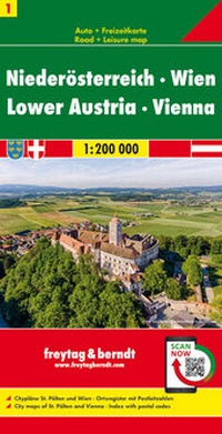 Abbildung von: Niederösterreich - Wien, Autokarte 1:200.000, freytag & berndt - Freytag-Berndt und ARTARIA