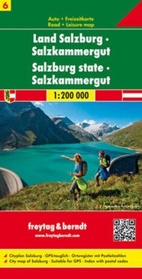 Abbildung von: Land Salzburg - Salzkammergut, Autokarte 1:200.000 - Freytag-Berndt und ARTARIA