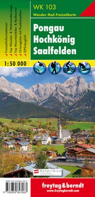 Abbildung von: WK 103 Pongau - Hochkönig - Saalfelden, Wanderkarte 1:50.000 - Freytag-Berndt und ARTARIA