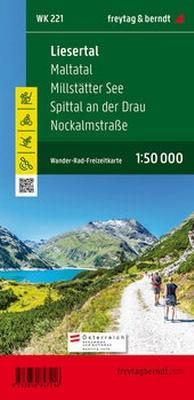 Abbildung von: Liesertal - Maltatal - Millstätter See - Spittal an der Drau - Nockalmstraße, Wanderkarte 1:50.000, WK 221 - Freytag-Berndt und ARTARIA