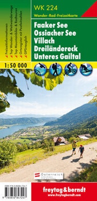 Abbildung von: WK 224 Faaker See - Ossiacher See - Villach - Dreiländereck - Unteres Gailtal, Wanderkarte 1:50.000 - Freytag-Berndt und ARTARIA