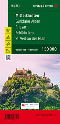 Abbildung von: WK 231 Mittelkärnten - Gurktaler Alpen - Friesach - Feldkirchen - St. Veit an der Glan, Wanderkarte 1:50.000 - Freytag-Berndt und ARTARIA