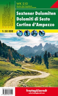 Abbildung von: WK S10 Sextener Dolomiten - Dolomiti di Sesto - Cortina d'Ampezzo, Wanderkarte 1:50.000 - Freytag-Berndt und ARTARIA